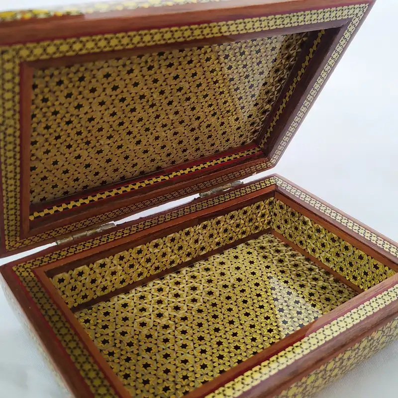 جعبه جواهرات خاتم کاری کد َA100