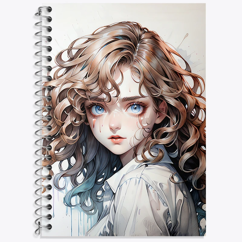 دفتر زبان 50 برگ خندالو مدل دو خط طرح دخترانه کد F2870