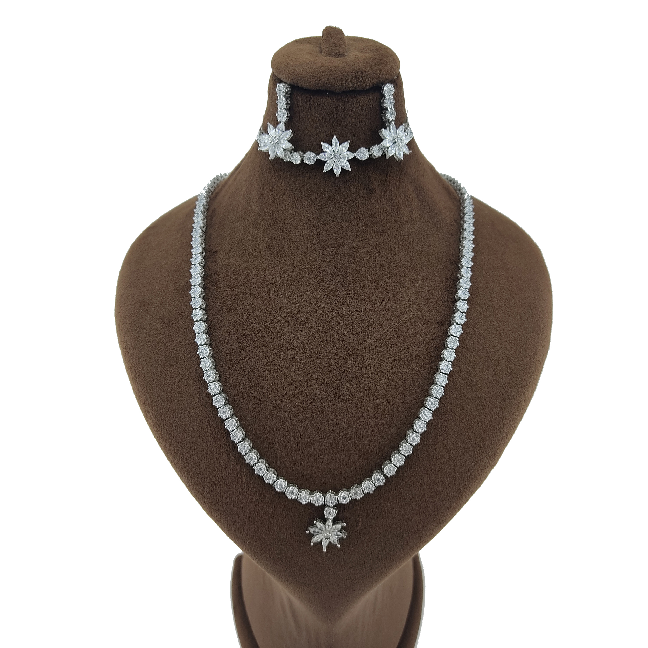 نیم ست نقره زنانه مدل 4097