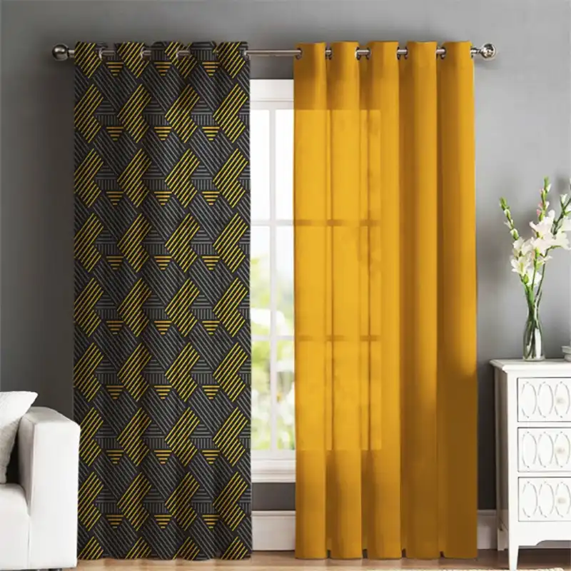 پرده شمسه نگار مدل M588 سایز 140x280 سانتی متر