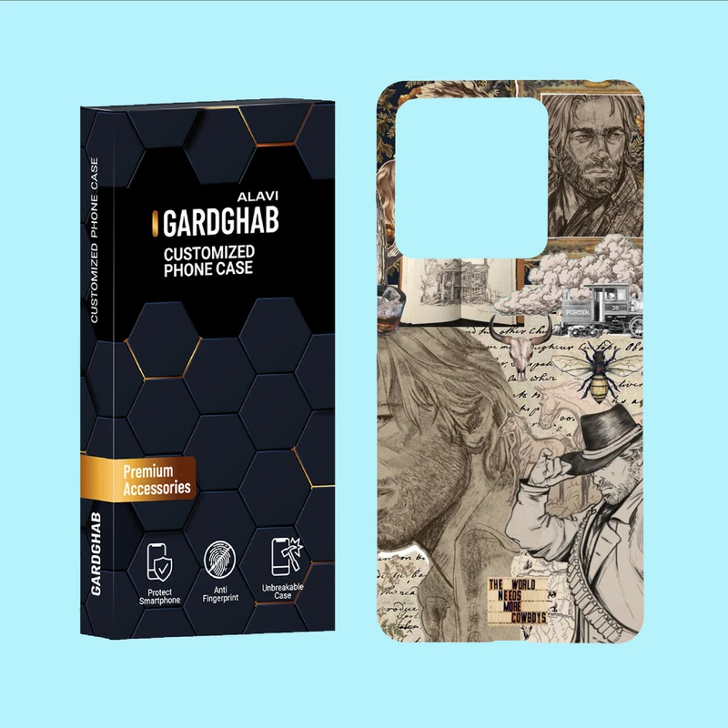 کاور گارد قاب علوی مدل هنری مناسب برای گوشی موبایل شیائومی Redmi Note 13 5G