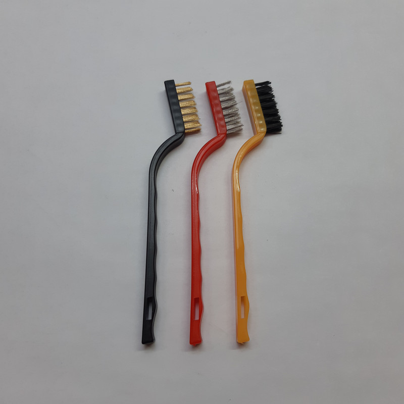 فرچه فلزی مدل دسته دار طرح مسواک بسته 3 عددی