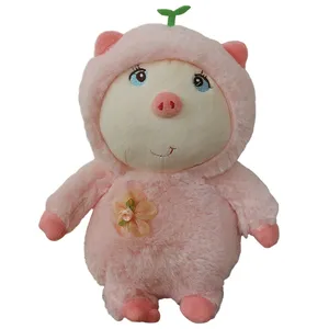عروسک طرح خوک مدل Floral Pig کد SZT5/409 ارتفاع 26 سانتی‌متر