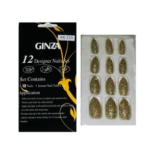  ناخن مصنوعی گینزا مدل 215 بسته 12 عددی
