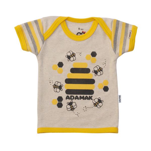 تی شرت آستین کوتاه نوزادی آدمک طرح زنبور -  - 1