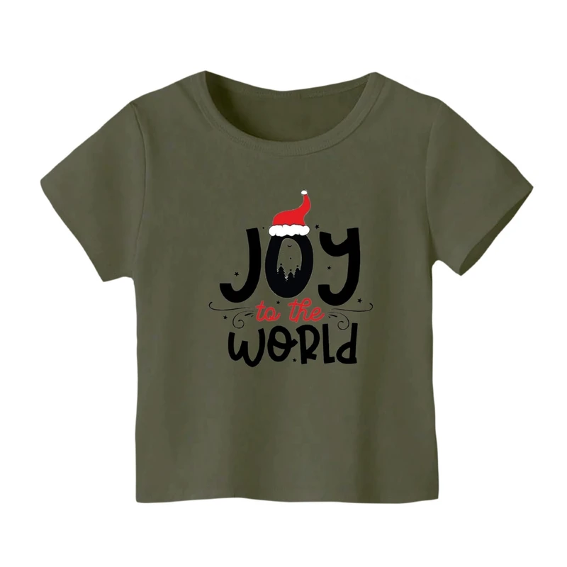 تی شرت آستین کوتاه بچگانه مدل نوشته کریسمس کد 9