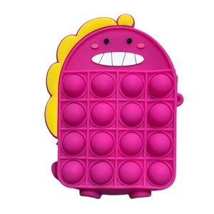 کیف رودوشی دخترانه مدل فانتزی سیلیکونی پاپیت دار طرح دایناسور