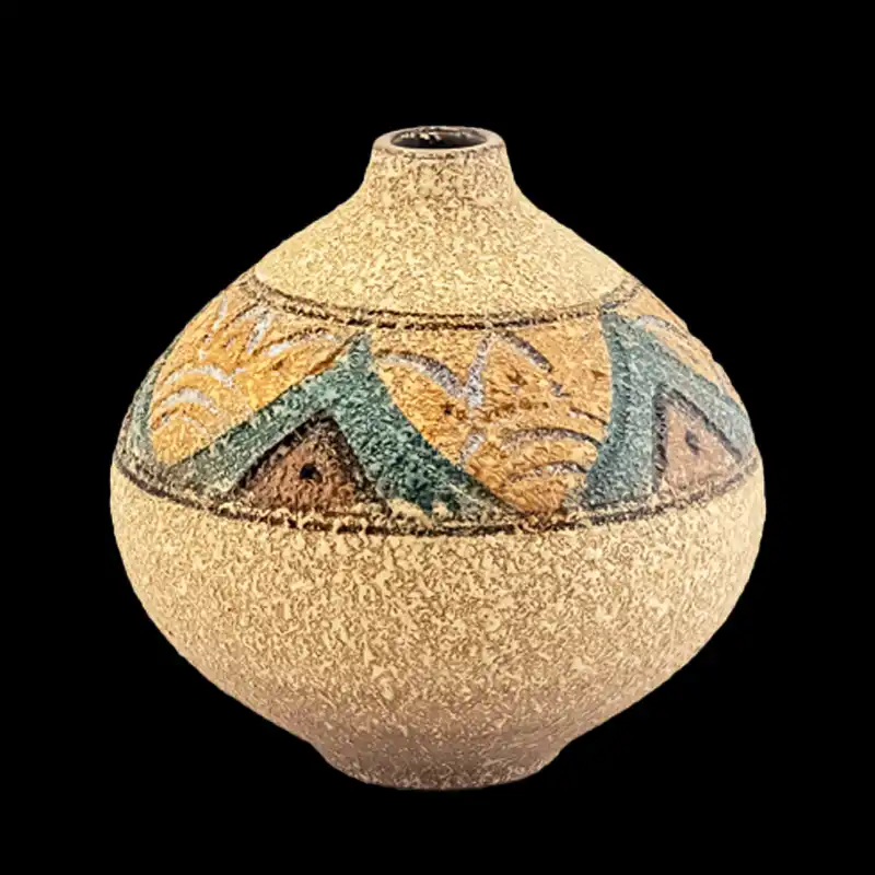 گلدان سرامیکی طرح سیلک مدل گوی کد 2