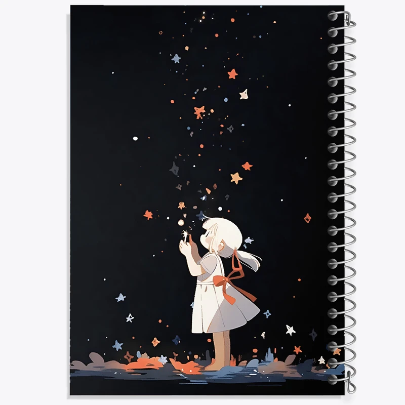 دفتر لیست خرید 50 برگ خندالو طرح دختر و ستاره کد F7281