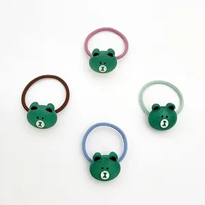 کش مو دخترانه مدل خرس کد KSH706 بسته 4 عددی