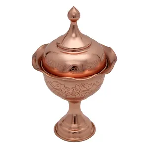 قندان مسی مدل طرح دار کد 14