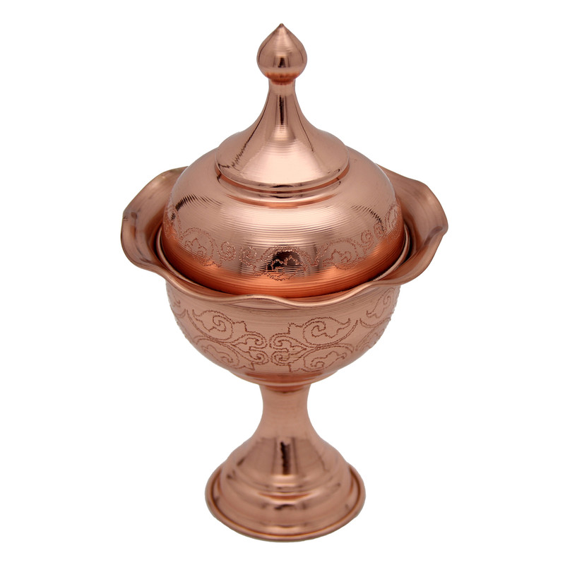 قندان مسی مدل طرح دار کد 14