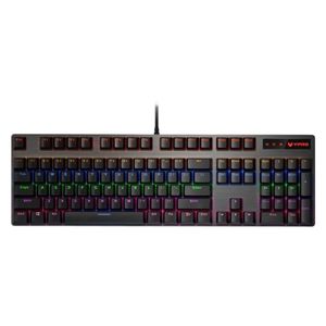 کیبورد مخصوص بازی مکانیکی رپو مدل V500PRO، مکانیکال سوییچ آبی، Full size، نورپردازی RGB