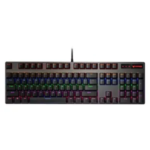 کیبورد مخصوص بازی مکانیکی رپو مدل V500PRO، مکانیکال سوییچ آبی، Full size، نورپردازی RGB
