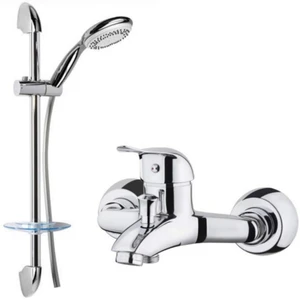 شیر حمام مدل کریستال به همراه علم دوش حمام