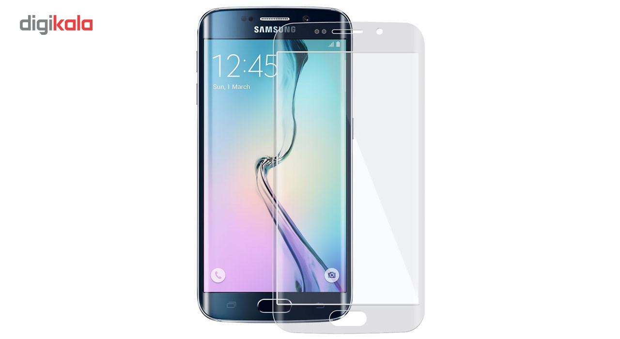 محافظ صفحه نمایش شیشه ای تمپرد مدل Full Cover مناسب برای گوشی موبایل سامسونگ Galaxy S6 Edge Plus
