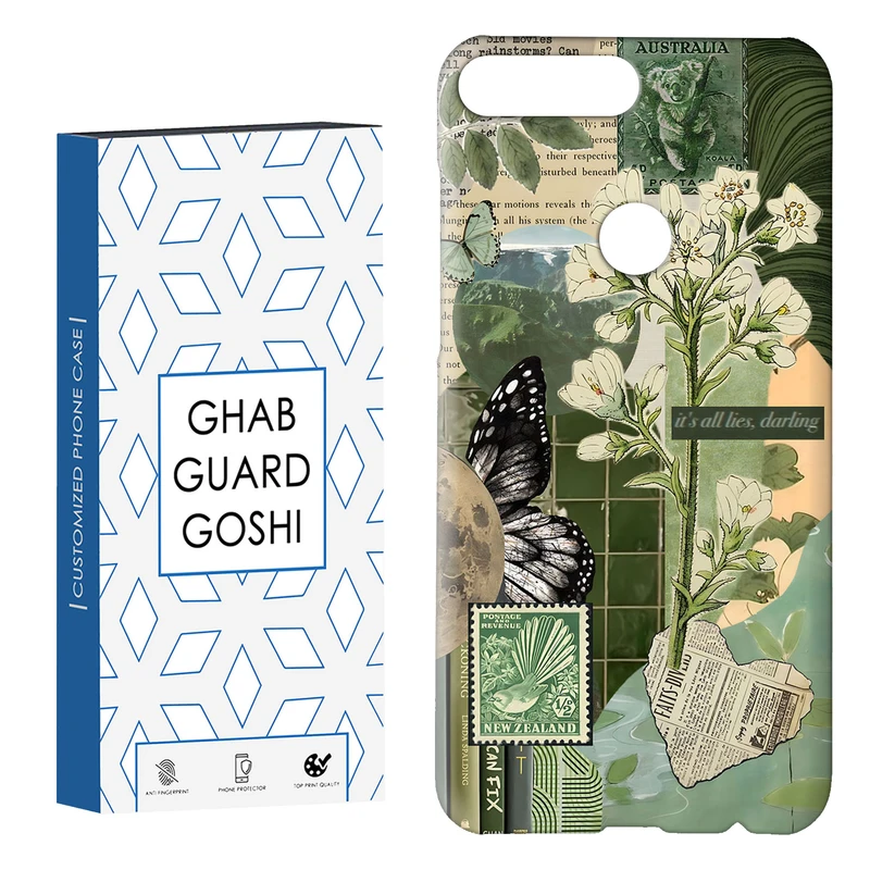 کاور قاب گارد گوشی طرح  گل کد Dimo-677 مناسب برای گوشی موبایل هوآوی Y7 2018 / Y7 Prime 2018 / آنر 7C