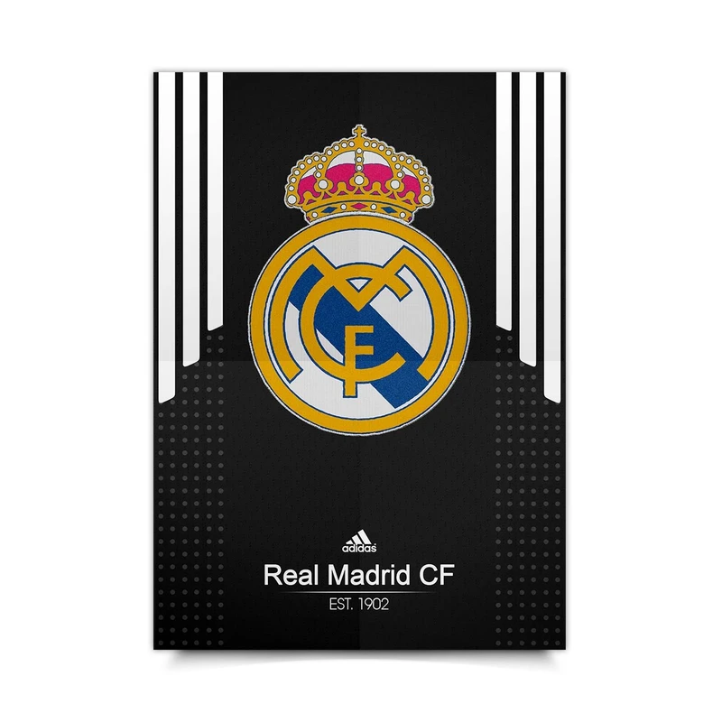 پوستر ونسونی طرح Real Madrid Black 2016 سایز 50x70
