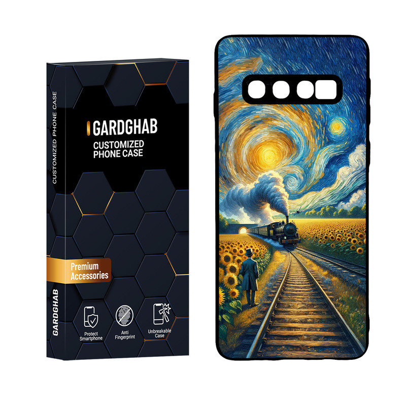 کاور گارد قاب مدل هنری مناسب برای گوشی موبایل سامسونگ Galaxy S10