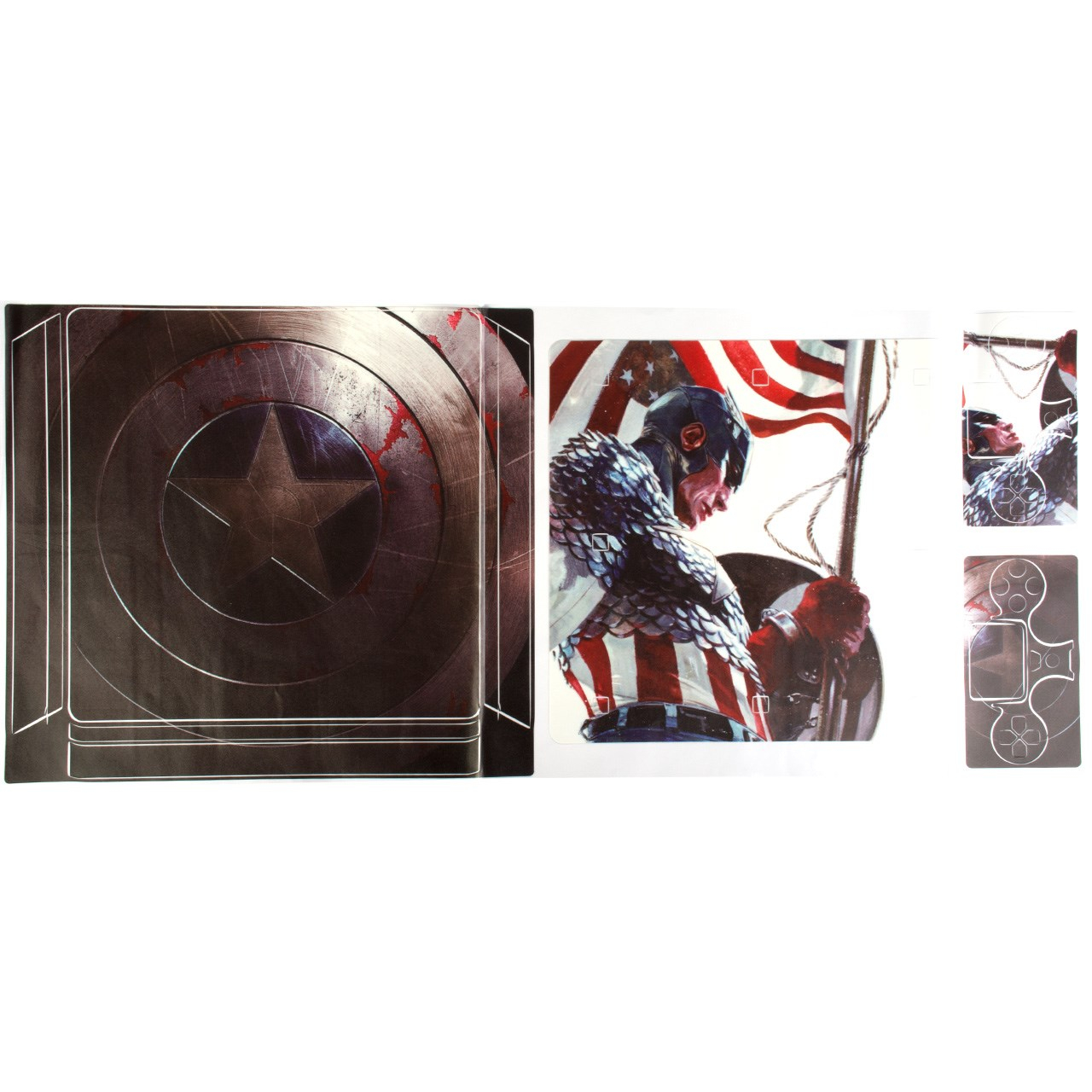 برچسب پلی استیشن 4 اسلیم مدل Captain America