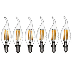 Okes 304Clearx6 4W Filament LED Lamp E14 6 PCS