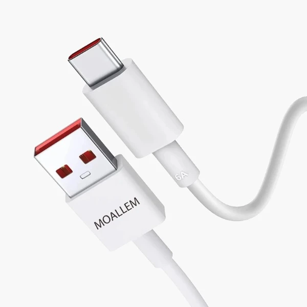 کابل تبدیل USB به USB-C معلم مدل Note 12 pro plus طول 1 متر