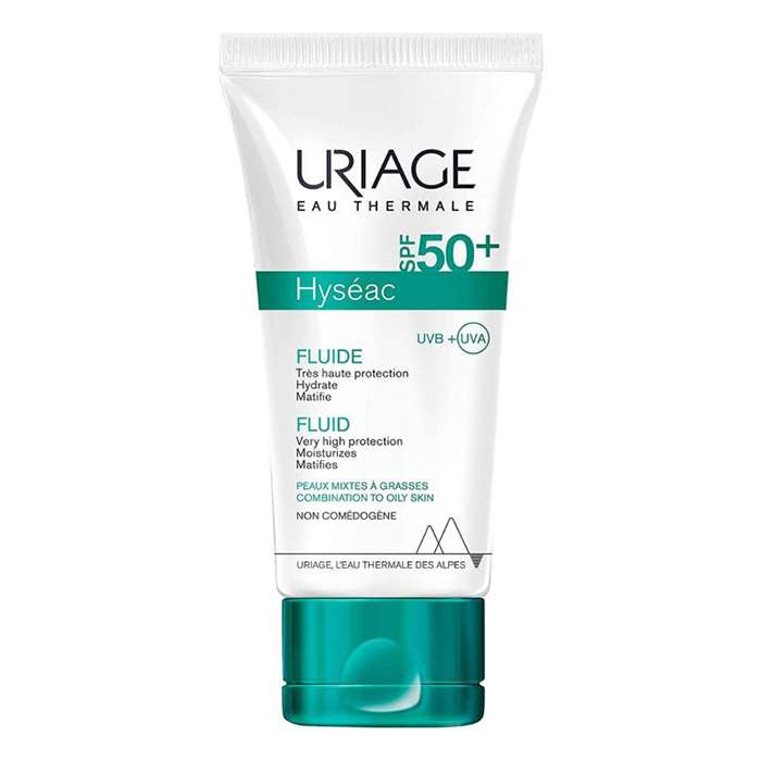 فلوئید ضد آفتاب بی رنگ اوریاژ +SPF50 مدل Hyseac مناسب پوست های چرب و مختلط حجم 50 میلی لیتر فلوئید ضد آفتاب بی رنگ اوریاژ +SPF50 مدل Hyseac مناسب پوست های چرب و مختلط حجم 50 میلی لیتر