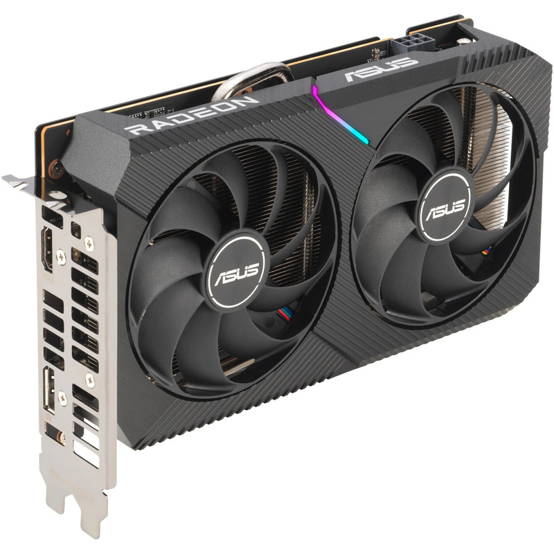 کارت گرافیک ایسوس مدل asus dual radeon rx 6500 xt oc4gb
