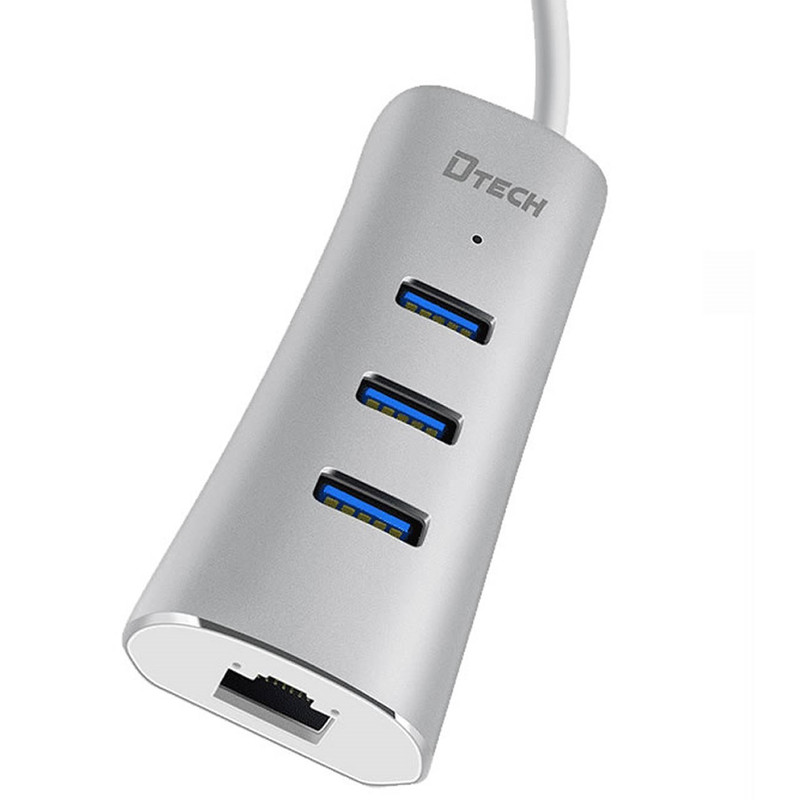 هاب  USB-C به 0.USB3 و LAN  دیتک مدل DT-T0025