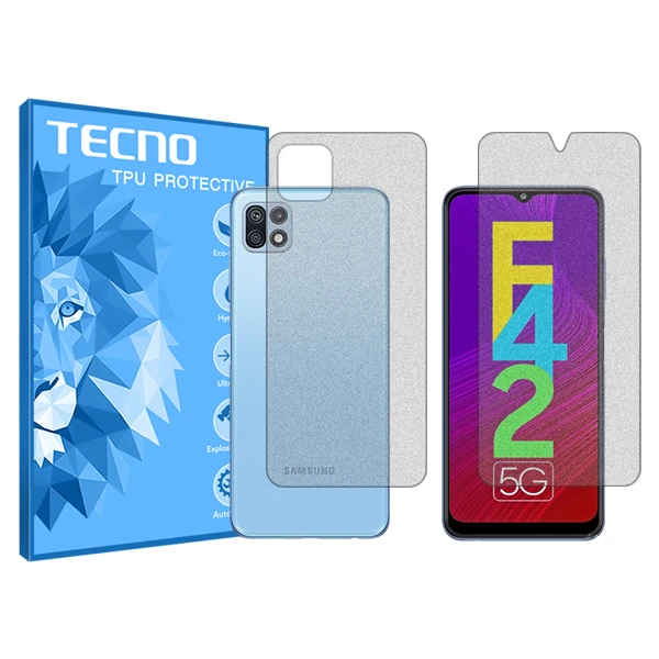 محافظ صفحه نمایش مات تکنو  مدل HyMTT  مناسب برای گوشی موبایل سامسونگ Galaxy F42 5G به همراه محافظ پشت گوشی