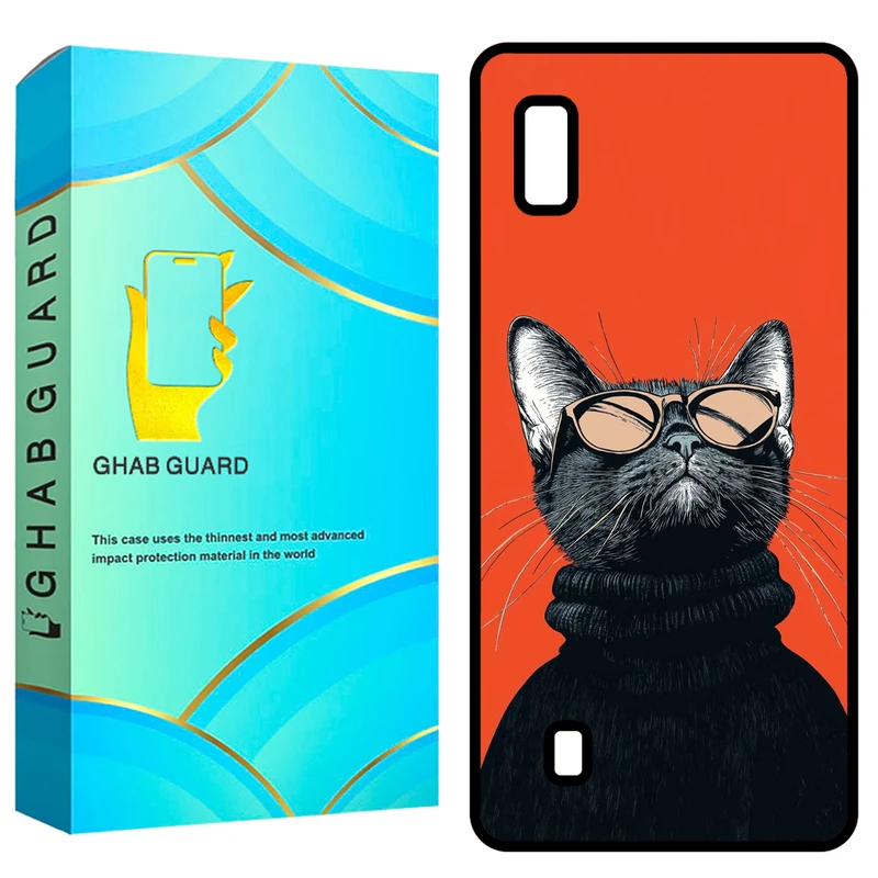 کاور قاب گارد طرح گربه مدل GCHPA10 مناسب برای گوشی موبایل سامسونگ Galaxy A10 / M10