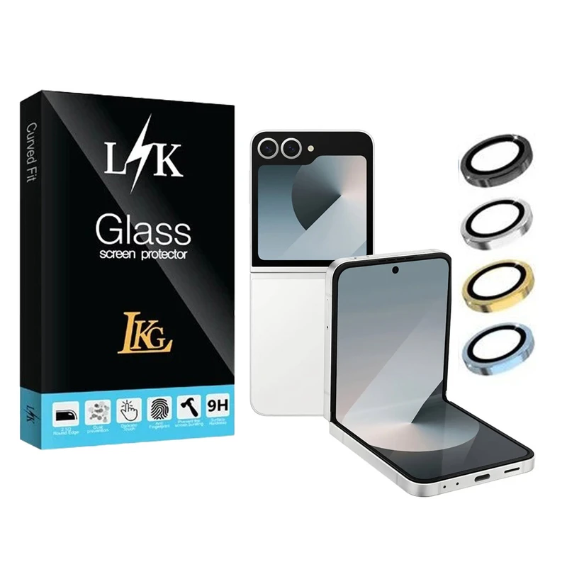 محافظ لنز دوربین ال کا جی مدل LKK Ringi مناسب برای گوشی موبایل سامسونگ Galaxy  Z Flip 6