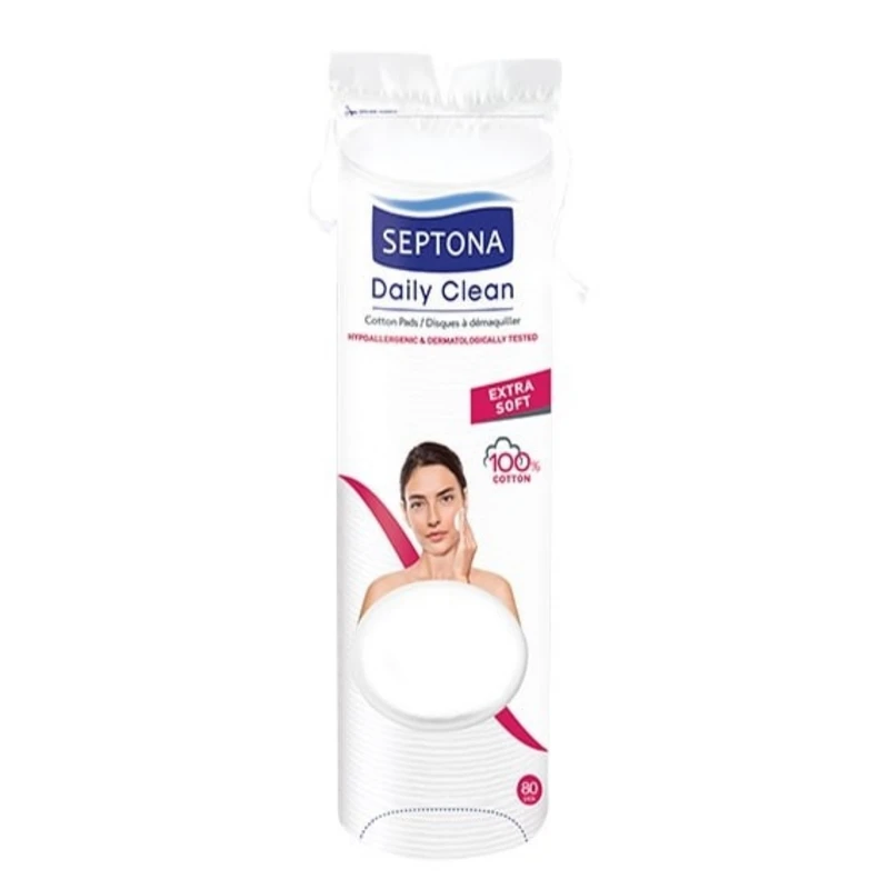 پد پاک کننده آرایش سپتونا مدل EXTRA SOFT بسته 80 عددی 