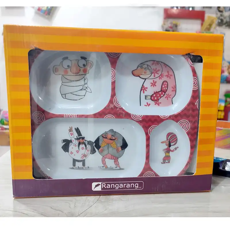 ظرف غذای کودک مدل شکرستان مجموعه 5 عددی