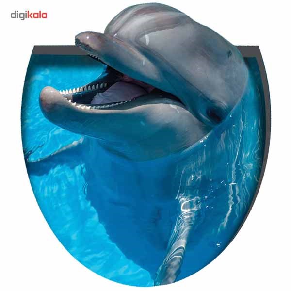 استیکر سه بعدی سرویس بهداشتی ژیوار طرح دلفین