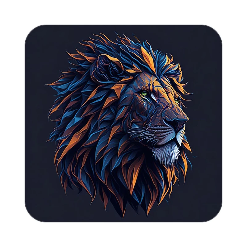 زیر لیوانی کاکتی طرح شیر مدل mp23335