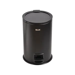 سطل زباله پدالی بی وی کی طرح درب آیینه ای کد 834122 گنجایش 5 لیتر 