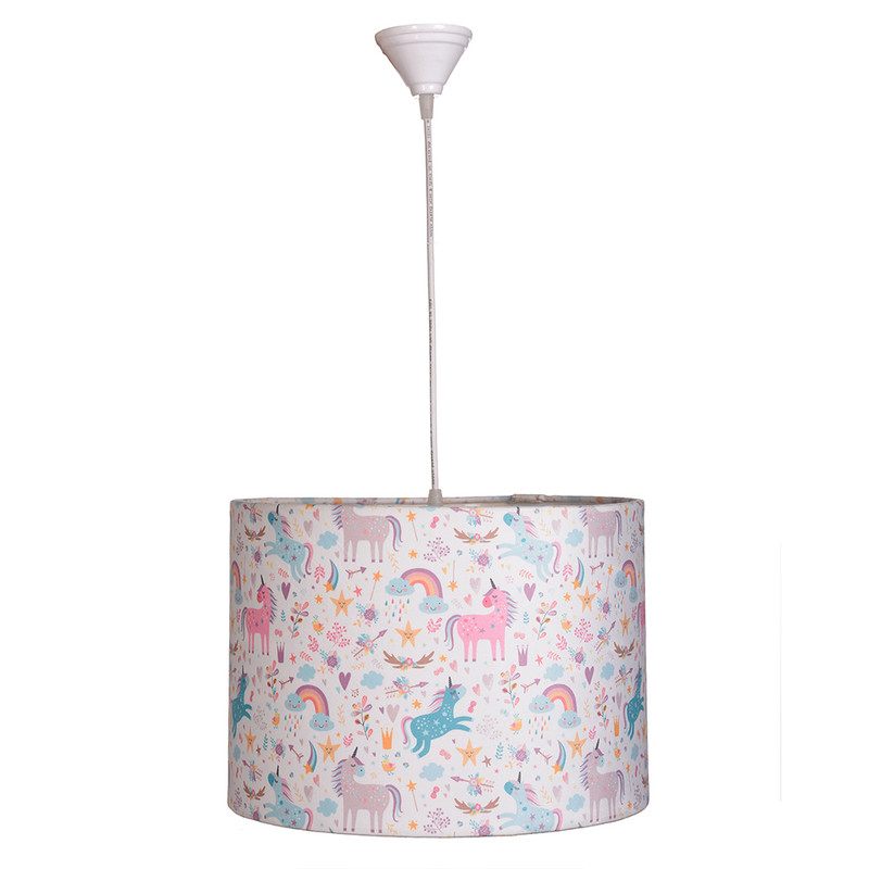 لوستر سقفی و آباژور خواب کودک مدل تک شاخ مجموعه 2 عددی