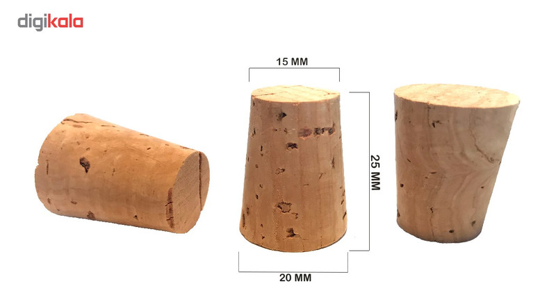 درب بطری چوب پنبه مدل 15-20 - بسته 20 عددی