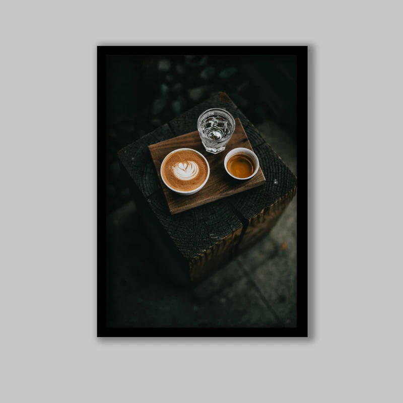 تابلو مدل فنجان قهوه  کد LA-G10233-2