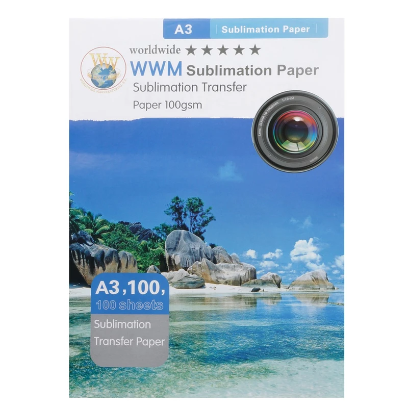کاغذ ورلدواید مدل Sublimation سایز A3 بسته 100 عددی