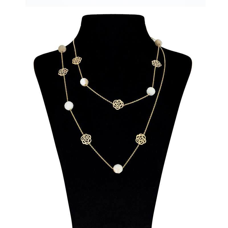 گردنبند طلا 18 عیار زنانه ماهک مدل MM0523 گردنبند طلا 18 عیار زنانه ماهک مدل MM0523