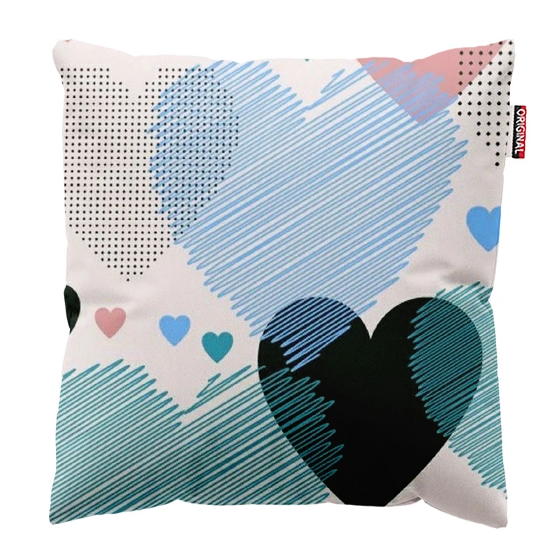  کوسن پاد آفرین طرح قلب کد 3401 سایز 30*30 سانتی متر