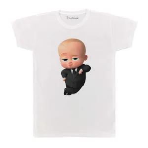 تی شرت بچگانه پرمانه طرح بچه رئیس کد pmt.4194