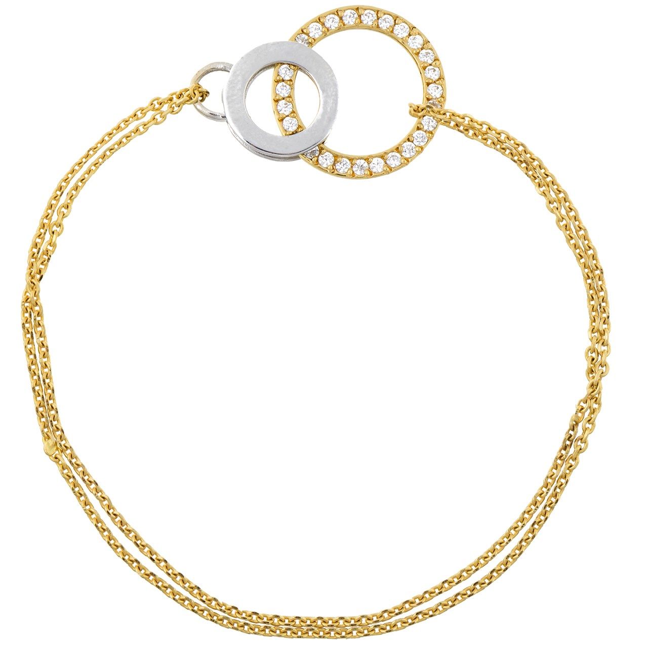 دستبند طلا 18 عیار ماهک مدل MB0168 - مایا ماهک -  - 1