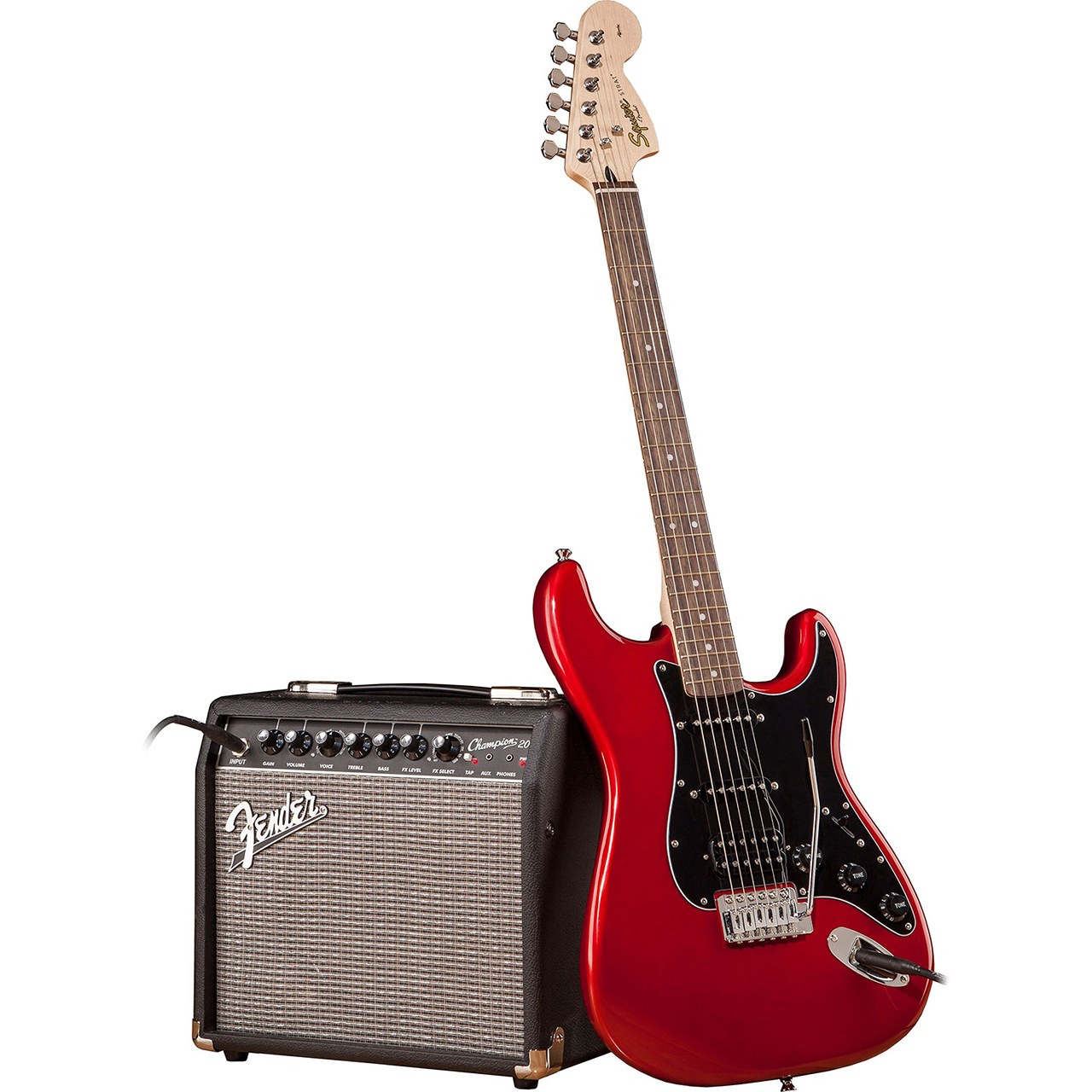 گیتار الکتریک فندر مدل Squier Strat Pack HSS Candy Apple Red