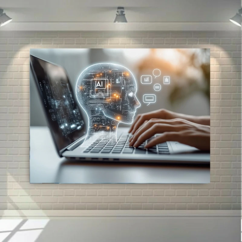 تابلو بوم طرح مخمل هوش مصنوعی مدل AI کد PY234