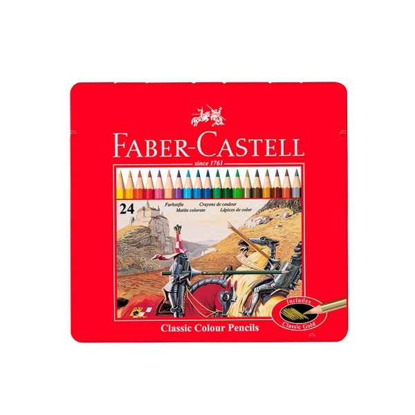 مداد رنگی 24 رنگ فابر-کاستل مدل Classic
