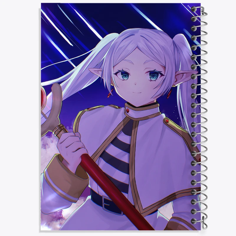 دفتر ژورنال نویسی 50 برگ خندالو مدل نقطه ای طرح انیمه فریرن (Frieren) کد 33904