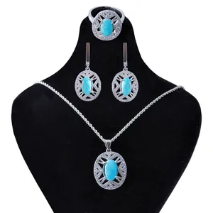    نیم ست نقره زنانه بازرگانی میلادی کد NTR_174